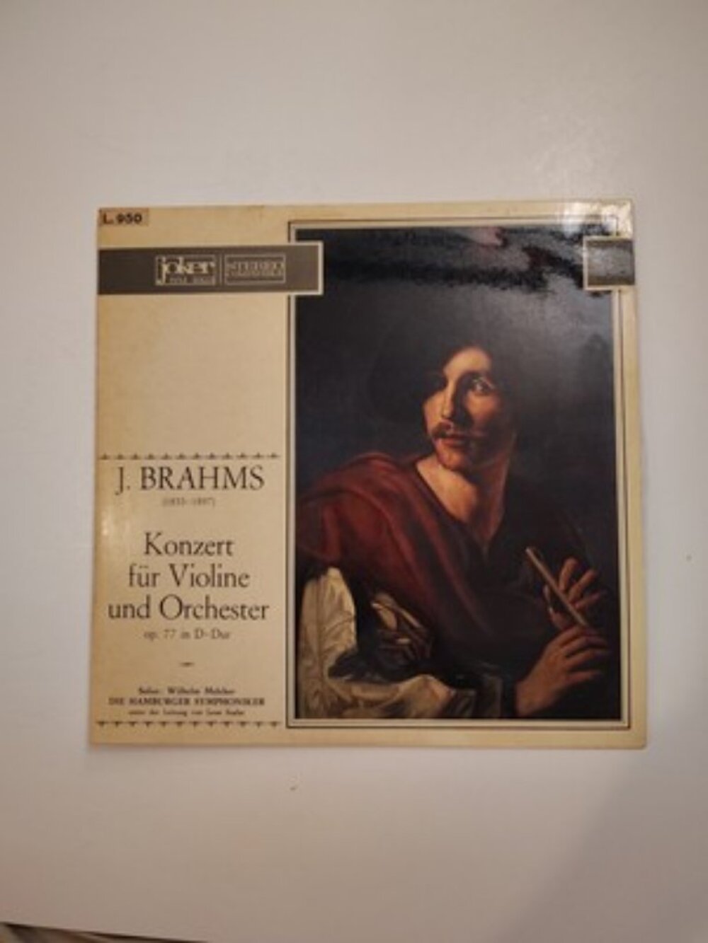 BRAHMS Violin Concerto WILHELM MELCHER SZALAR Hamburg SO Joker SM-1023 STEREO